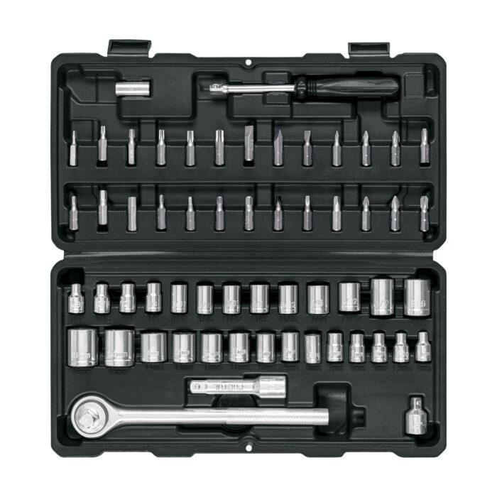 Juego de 60 herramientas 1/4" y 3/8" para mecánico