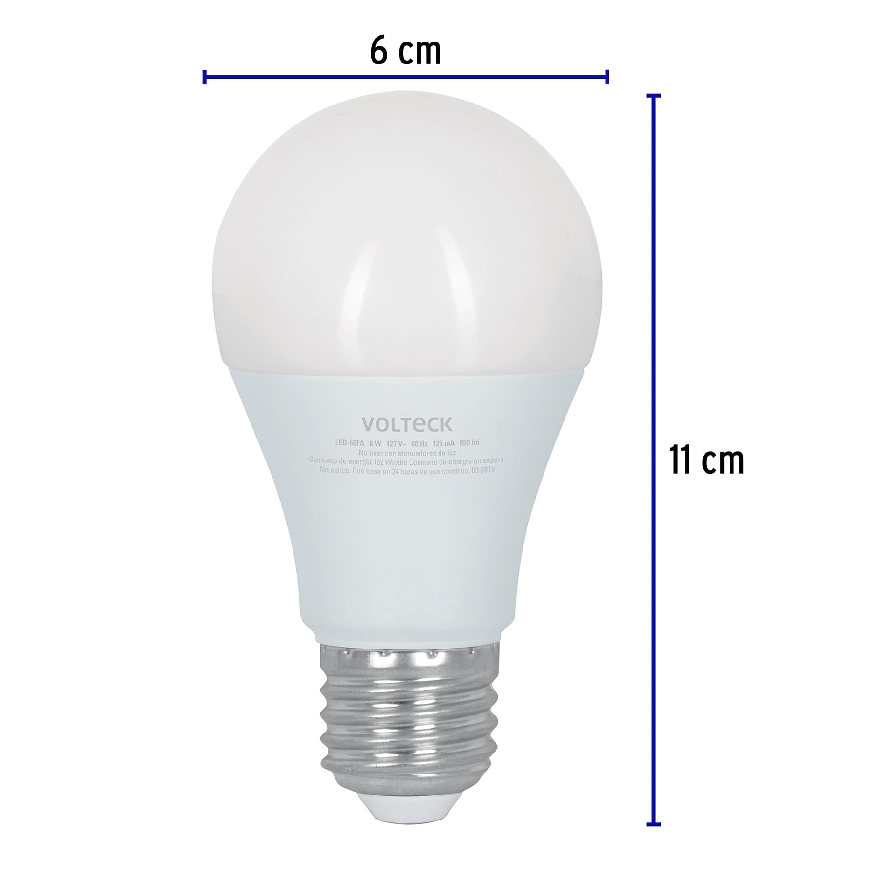 Lámpara LED tipo bulbo con 3 niveles de iluminación, blíster lampara led tipo bulbo con 3 niveles de iluminacion blisterled 60fa 974