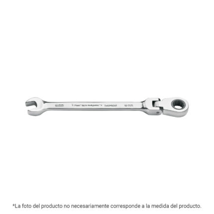 Llave combinada con matraca 19 mm flexible