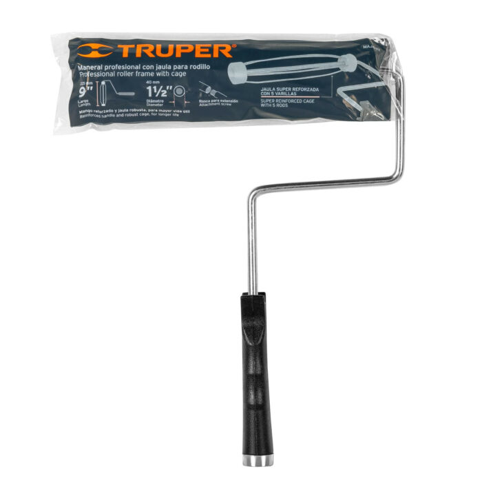 Maneral reforzado de 9" con jaula para rodillo, Truper maneral reforzado de 9 con jaula para rodillo trupermaja 9x 7f5