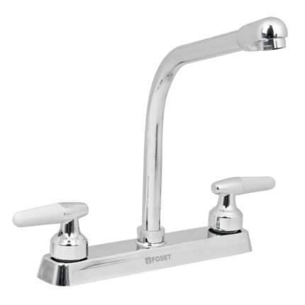 Mezcladora 8" fregadero cromo