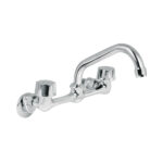 Mezcladora fregadero 8" cromo