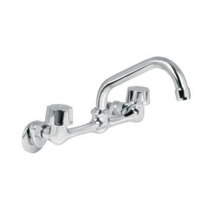 Mezcladora fregadero 8" cromo