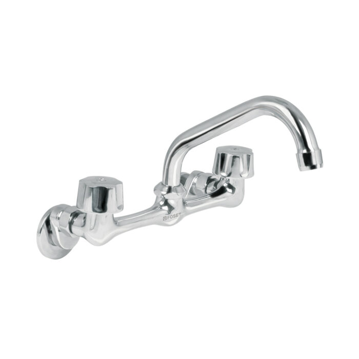 Mezcladora fregadero 8" cromo