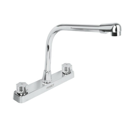 Mezcladora plástica 8" cuello cobra para fregadero
