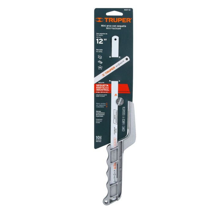 Mini arco 12" de aluminio para segueta, Truper mini arco 12 de aluminio para segueta trupermat 12 94c