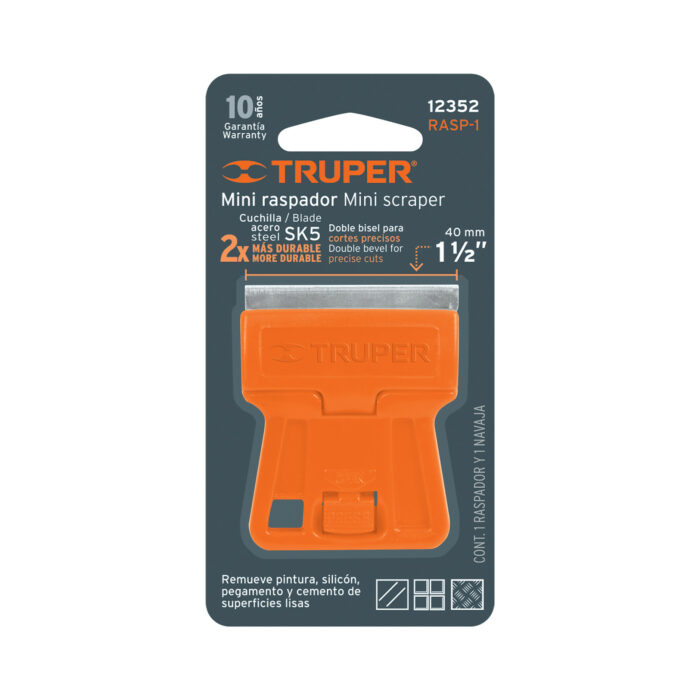 Mini raspador plástico con cuchilla de 1-1/2", TRUPER mini raspador plastico con cuchilla de 1 1 2 truperrasp 1 0e8