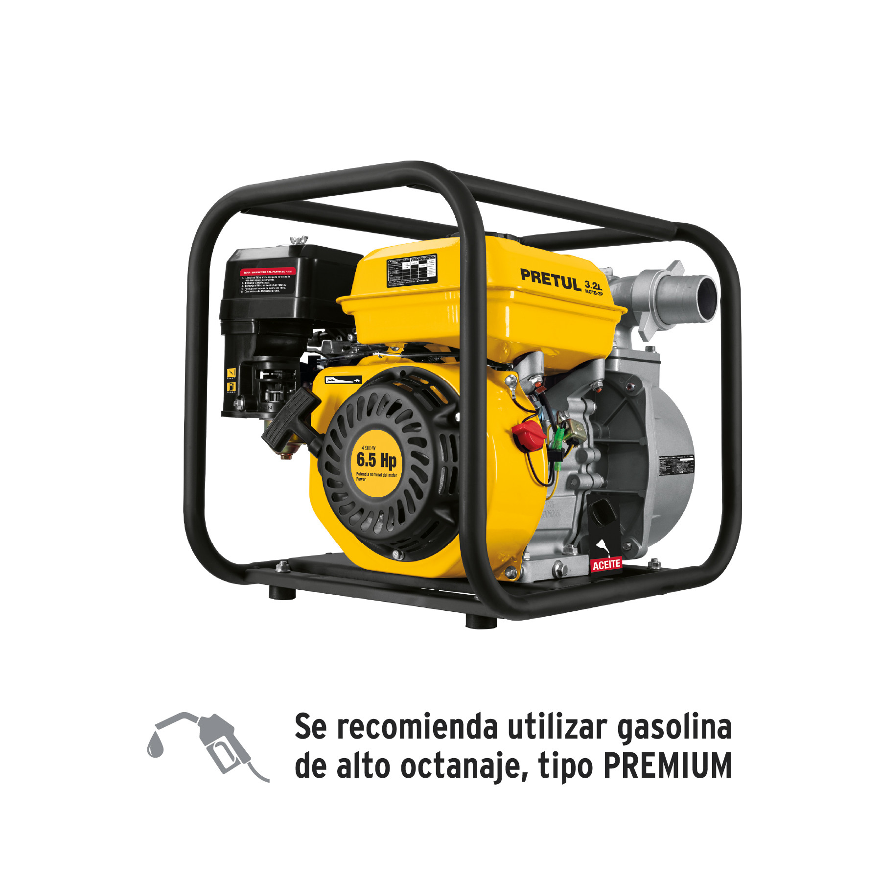 Motobomba autocebante 2"x2"