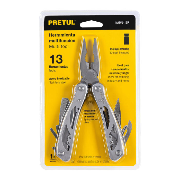 Multiherramienta con 13 funciones, PRETUL multiherramienta con 13 funciones pretulnamu 13p c8e