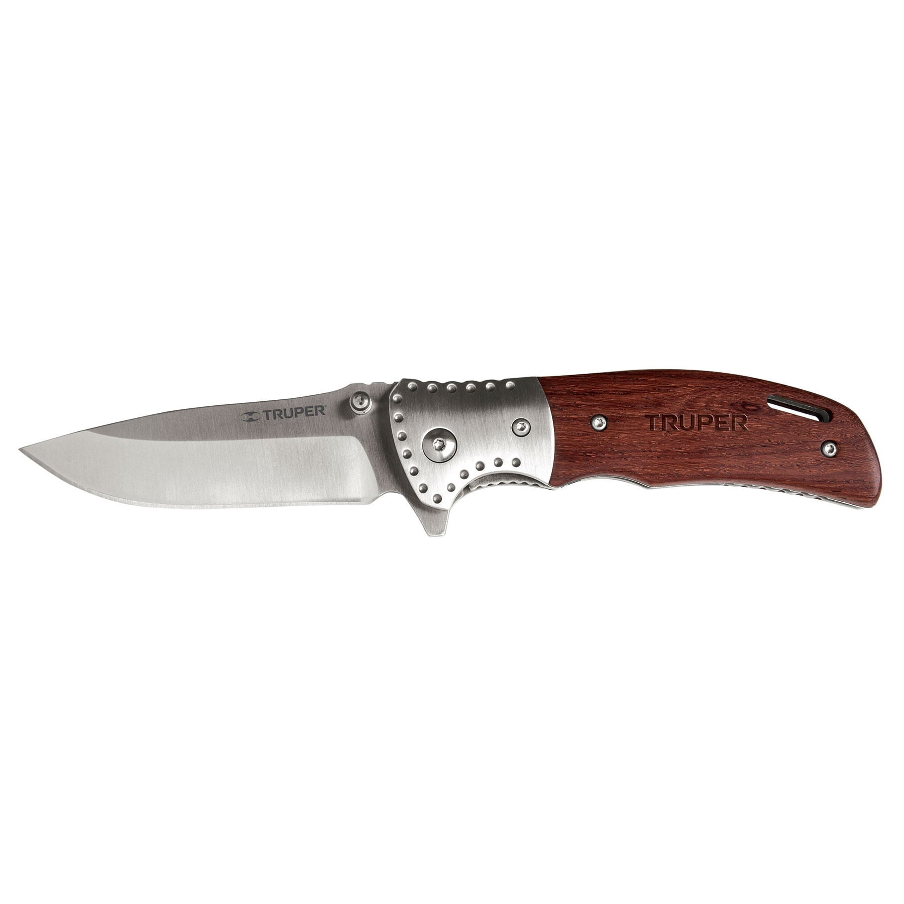 Navaja abatible 4-1/2" mango de madera