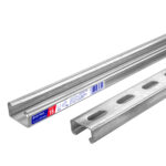 Perfil monocanal perforado de 3 m