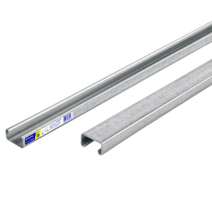 Perfil monocanal sólido de 3 m