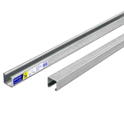 Perfil monocanal sólido de 3 m