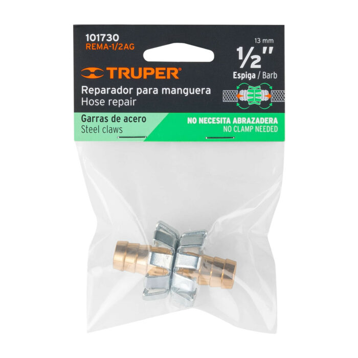 Reparador de aluminio 1/2", tipo garra para manguera reparador de aluminio 1 2 tipo garra para manguerarema 1 2ag 0fc