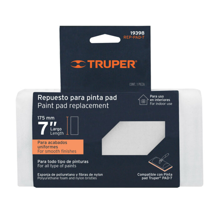 Repuesto para pinta pad, 7", Truper repuesto para pinta pad 7 truperrep pad 7 eca