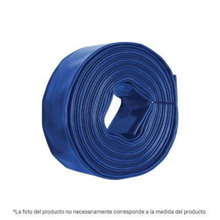 Rollo de manguera plana de 1.5"x100m de descarga p/motobomba