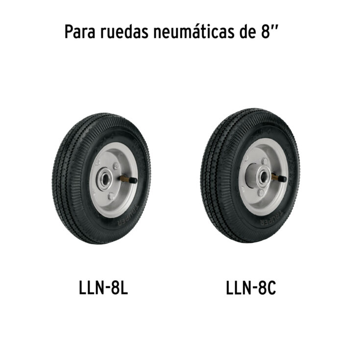 Rueda neumática de 8" sin cámara, Truper rueda neumatica de 8 sin camara trupern8 570