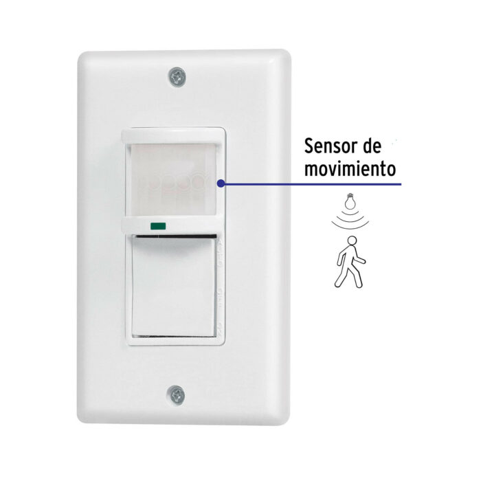 Sensor de movimiento con interruptor de pared, Volteck sensor de movimiento con interruptor de pared voltecksemo cl 94d