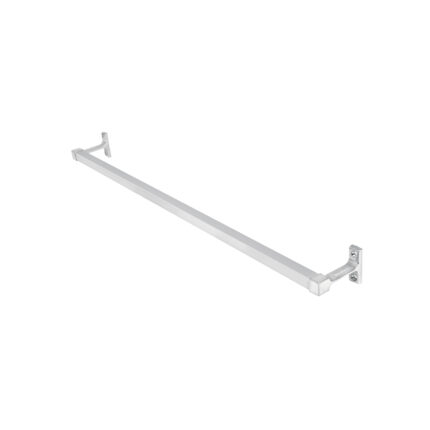 Toallero de barra largo, metálico, cromo, BASIC