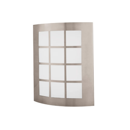 Arbotante decorativo de LED 15 W acero inoxidable luz cálida