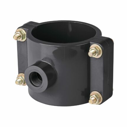 Abrazadera para toma domiciliaria PP 3' x 1/2', FOSET