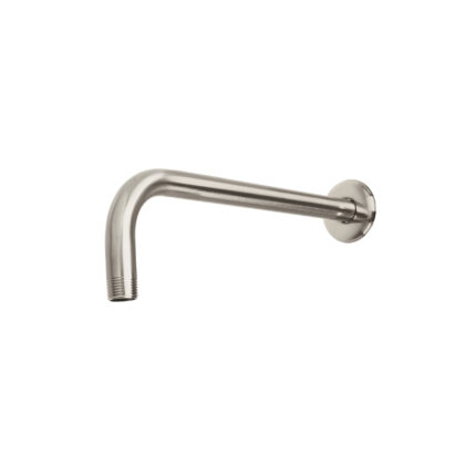 Brazo recto con chapetón para regadera, 30 cm, satín, Foset