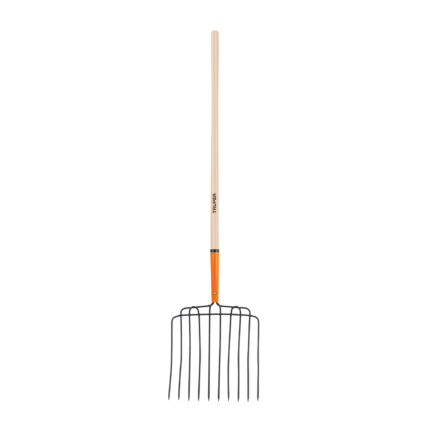 Bieldo para estiércol 10 dientes, mgo largo 48", cab/soldada