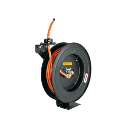 Manguera para compresor,de hule,15m x 3/8",carrete retráctil