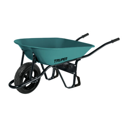 Carretilla 5 ft3 Imponchable, bastidor tubular, Truper