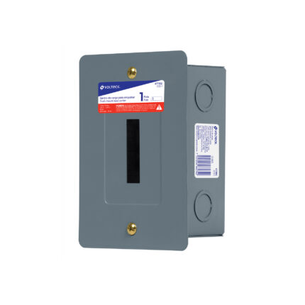 Centro de carga empotrable, 1 polo, Volteck