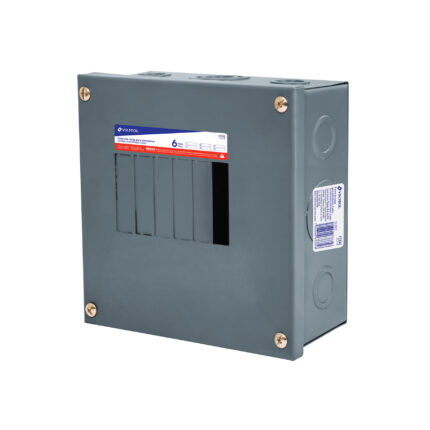 Centro de carga de sobreponer, 6 polos, Volteck