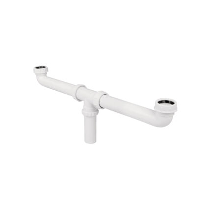 Céspol doble 1-1/2", s/contra, polipropileno, para fregadero