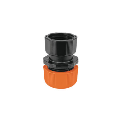 Conector 1/2" hembra de ABS con tuerca de ajuste manual