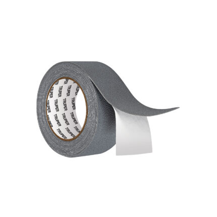 Rollo de 5 m cinta antiderrapante 50mm gris p/áreas húmedas