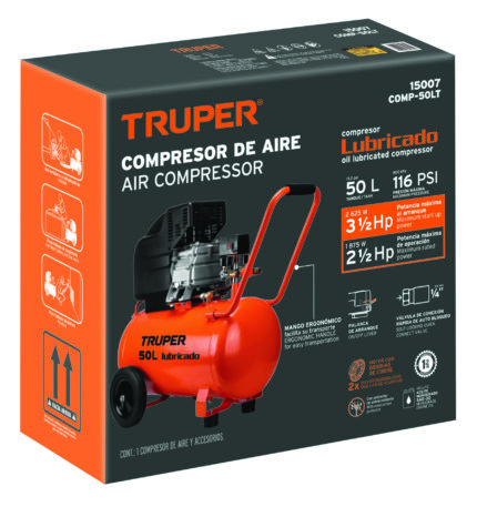 Caja de empaque de repuesto para COMP-50LT, Truper