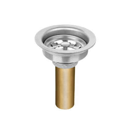 Contracanasta 3-1/2" inox, tubo latón, Foset