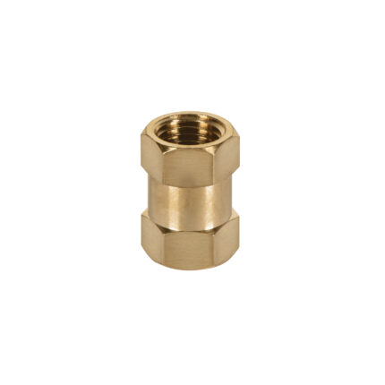 Cople de latón, tipo FF, cuerda 1/4 NPT, Truper