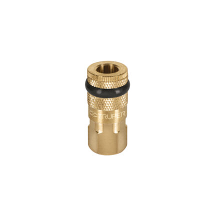 Cople de latón, cuerda 1/4 NPT, hembra, Truper