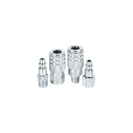 Juego de 2 conectores y 2 coples para compresor, Pretul