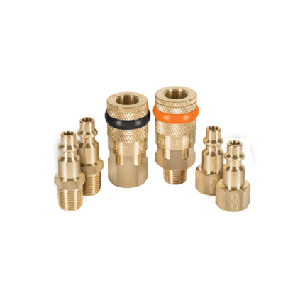 Juego de 6 piezas, coples y conectores rápidos de latón