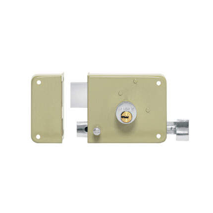 Cerradura sobreponer izq instalafácil, llave puntos, caja