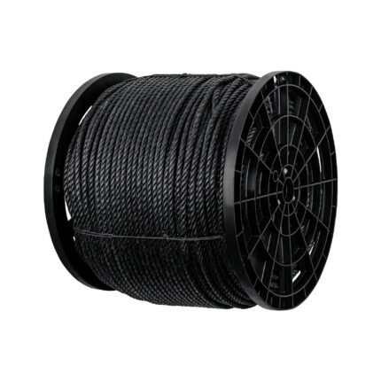 Kilo de cuerda negra de polipropileno 10 mm, carrete 20kg