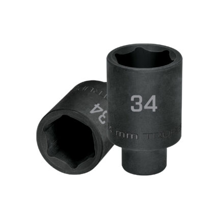 Dado largo impacto de 34 mm, 6 puntas, cuadro 1/2", Truper
