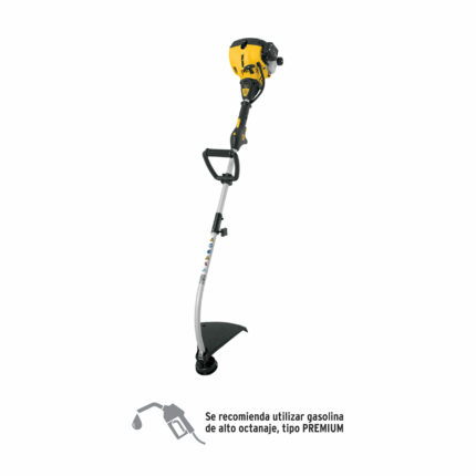 Desbrozadora a gasolina 25cc mango tipo "D", 17"corte, curv