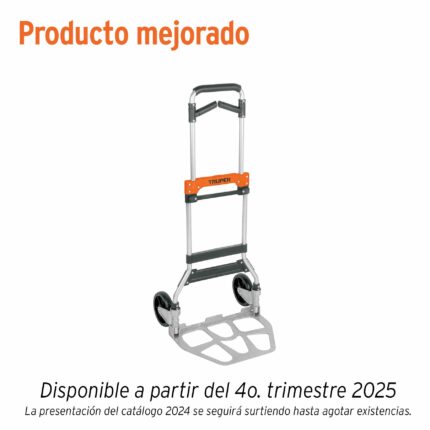 Diablo de carga, plegable, mango abatible, 170 kg, Truper