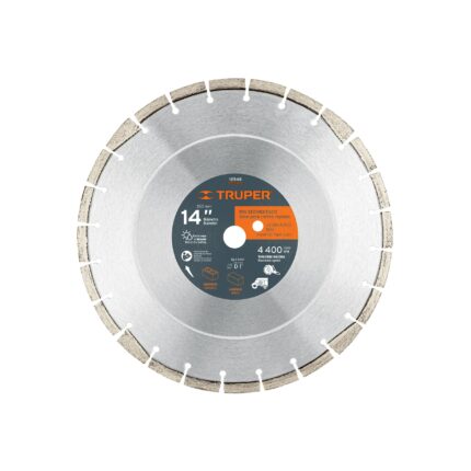 Disco de diamante de 14" x 2.8 mm corte ladrillo y concreto