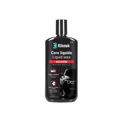 cera líquida de silicón para auto, 473 ml, klintek