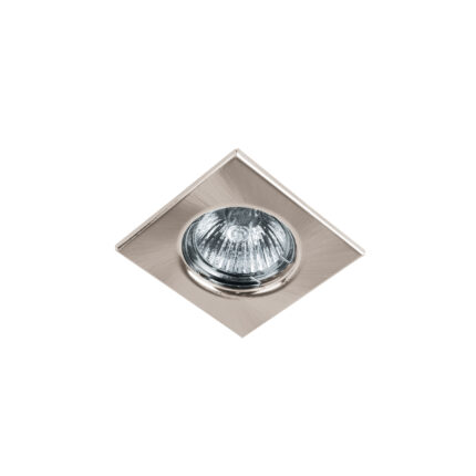 Luminario cuadrado satín spot fijo, lámpara no incluida