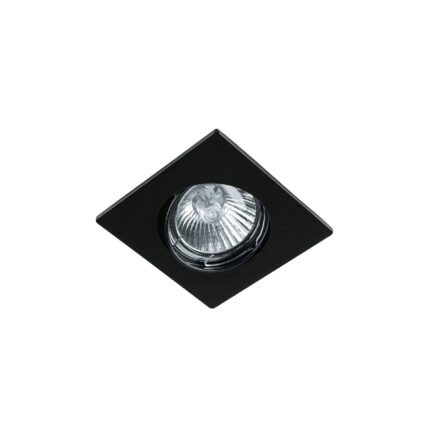 Luminario cuadrado negro spot dirigible, lámpara no incluida
