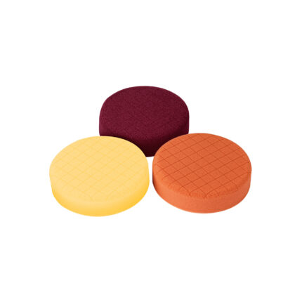 Juego de 3 esponjas p/pulir de 5" hook and loop,TRUPER